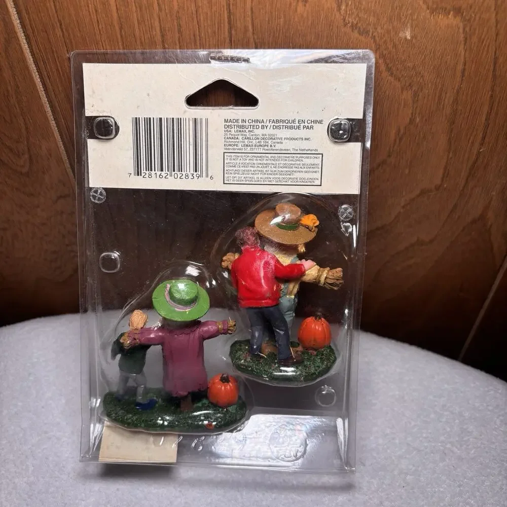 Lemax Village Figurines Peek A Boo 02839 Fall Harvest Scarecrow Set NIB